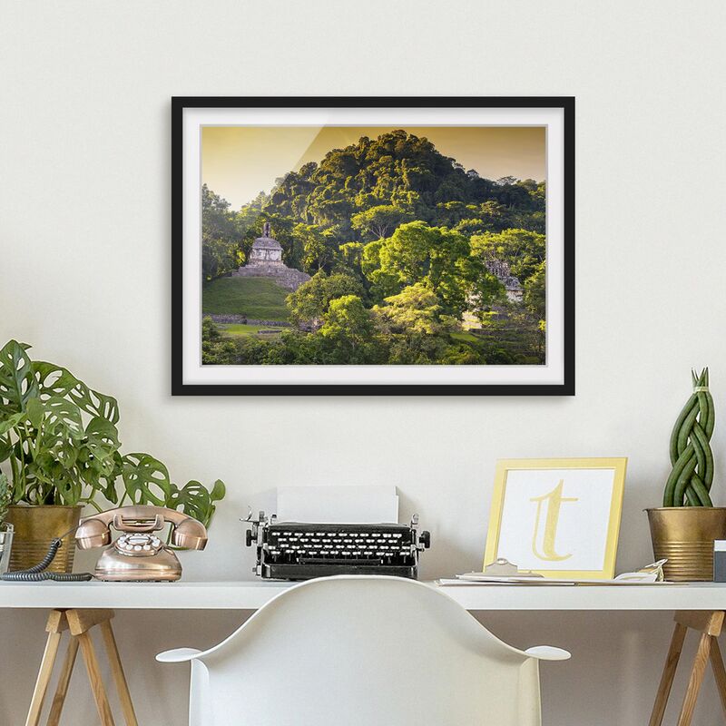 

Póster enmarcado - Mayan Ruins Dimensión LxA: 50cm x 70cm, Marco: Negro