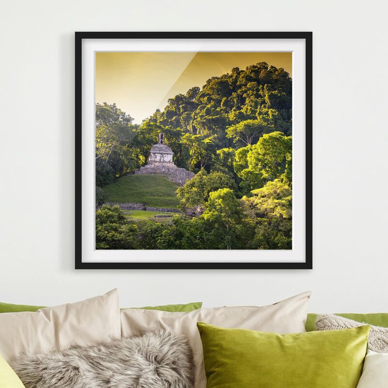 

Póster enmarcado - Mayan Ruins Dimensión LxA: 20cm x 20cm, Marco: Negro
