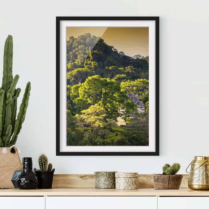 

Póster enmarcado - Mayan Ruins Dimensión LxA: 24cm x 18cm, Marco: Negro