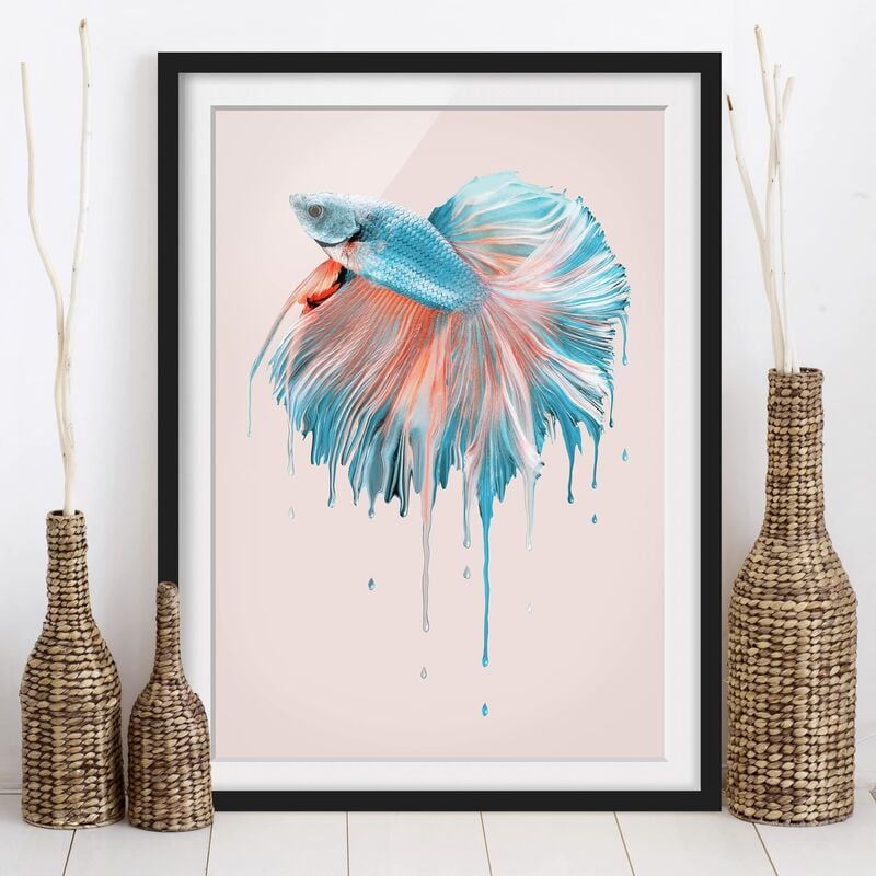 

Póster enmarcado - Melting Pesce Dimensión LxA: 40cm x 30cm, Marco: Negro