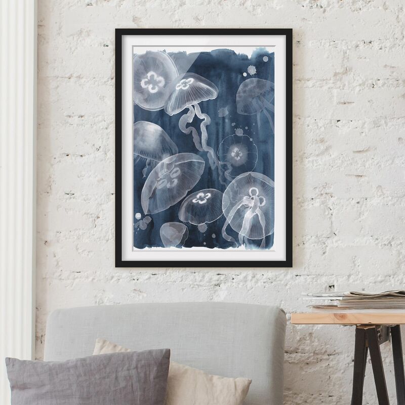 

Póster enmarcado - I Mondmedusen Dimensión LxA: 100cm x 70cm, Marco: Negro