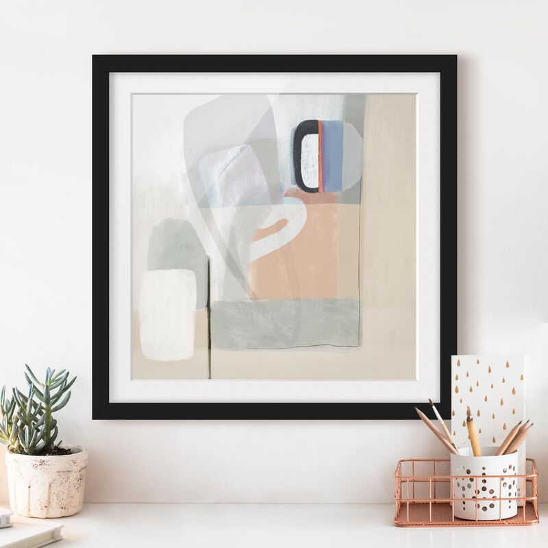 

Póster enmarcado - Multiform I Dimensión LxA: 50cm x 50cm, Marco: Negro