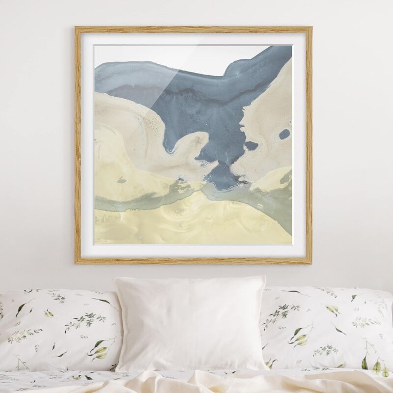 

Póster enmarcado - Ocean And Desert II Dimensión LxA: 50cm x 50cm, Marco: Roble