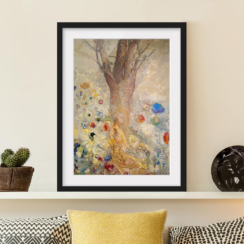 

Póster enmarcado - Odilon Redon - The Buddha Dimensión LxA: 40cm x 30cm, Marco: Negro