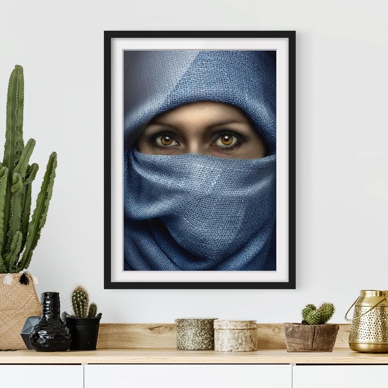 

Póster enmarcado - Oriental Beauty Dimensión LxA: 24cm x 18cm, Marco: Negro