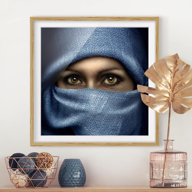 

Póster enmarcado - Oriental Beauty Dimensión LxA: 30cm x 30cm, Marco: Roble