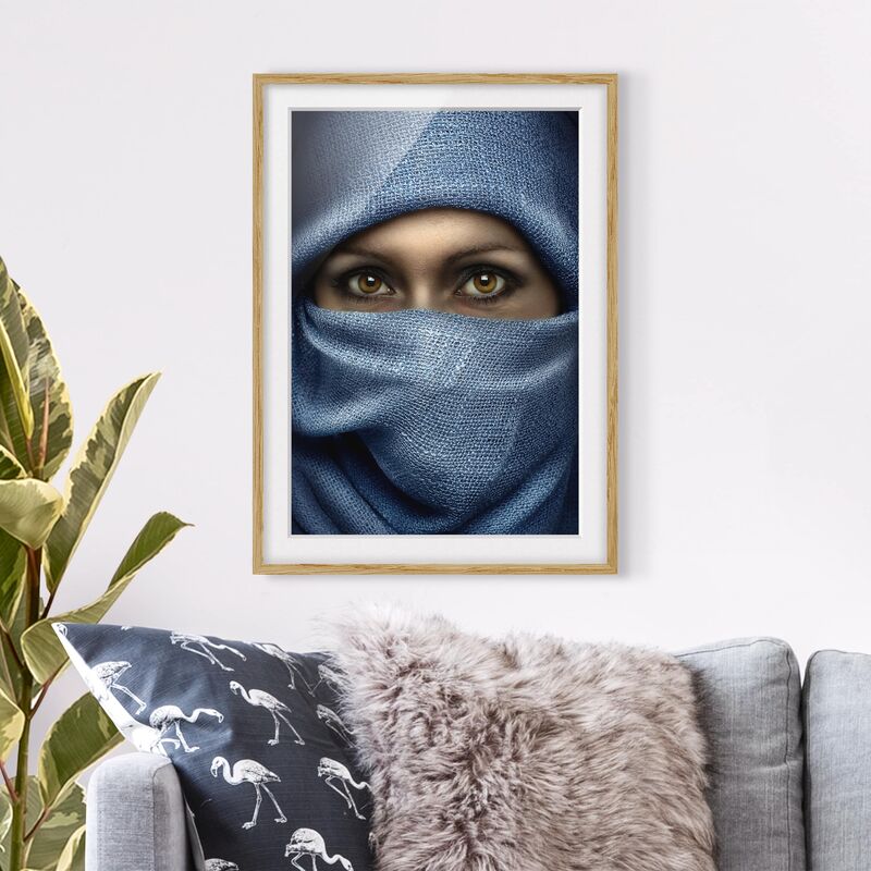 

Póster enmarcado - Oriental Beauty Dimensión LxA: 70cm x 50cm, Marco: Roble