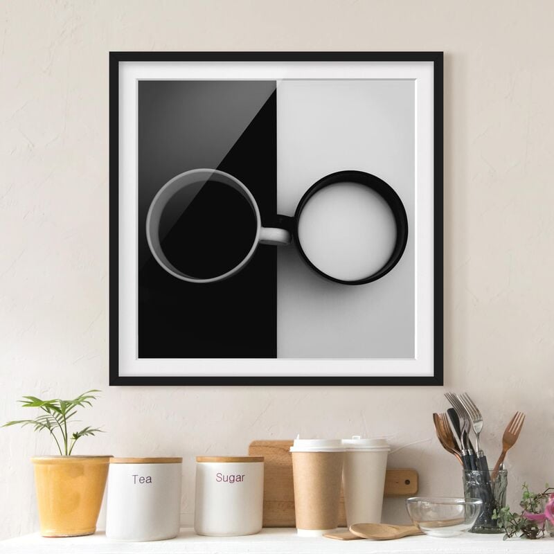 

Póster enmarcado - Opposites Dimensión LxA: 70cm x 70cm, Marco: Negro