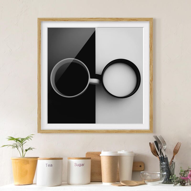 

Póster enmarcado - Opposites Dimensión LxA: 30cm x 30cm, Marco: Roble