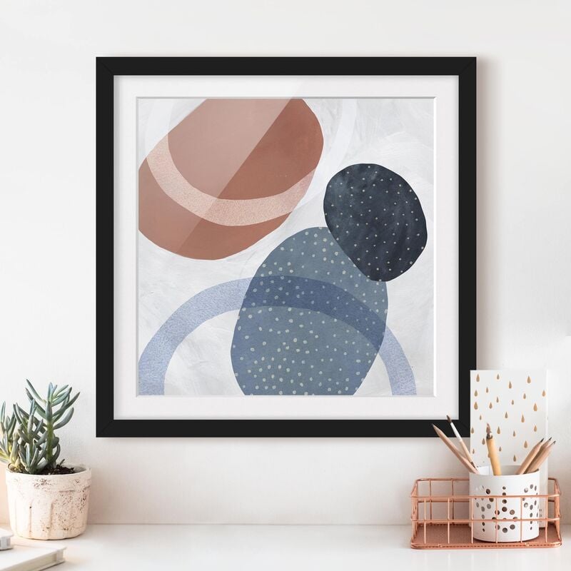 

Póster enmarcado - Orbit With Points II Dimensión LxA: 20cm x 20cm, Marco: Negro