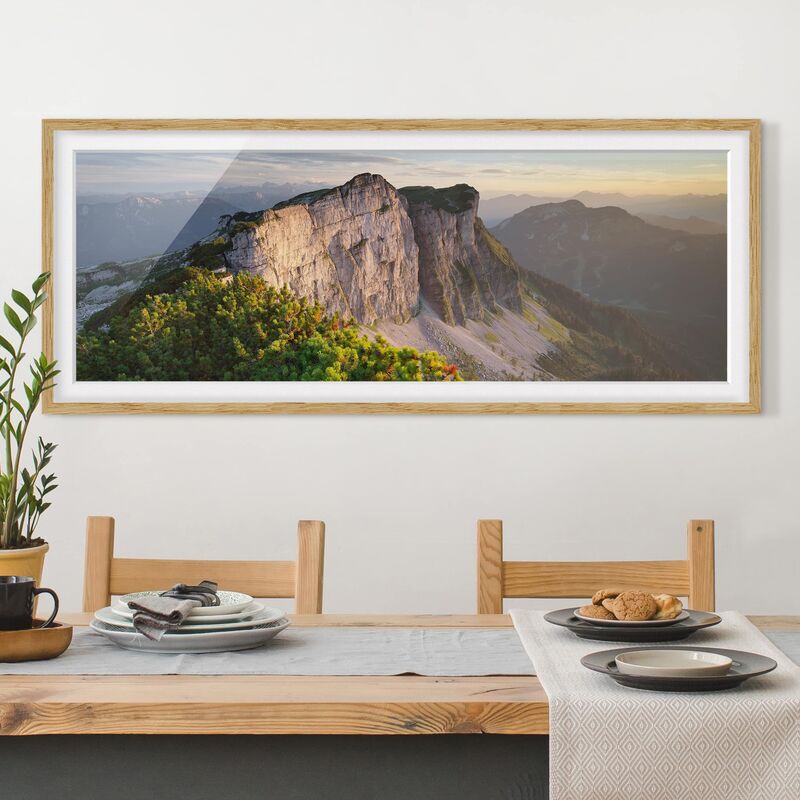 

Póster enmarcado - Parete Nord Loser In Austria Dimensión LxA: 20cm x 50cm, Marco: Roble
