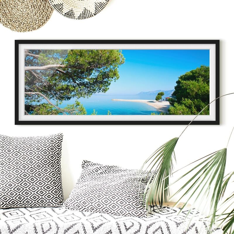

Póster enmarcado - Paradise Hidden Dimensión LxA: 20cm x 50cm, Marco: Negro