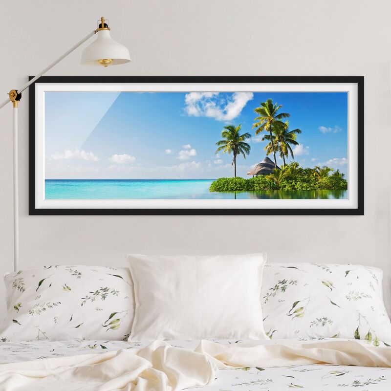 

Póster enmarcado - Paradiso Tropicale Dimensión LxA: 20cm x 50cm, Marco: Negro