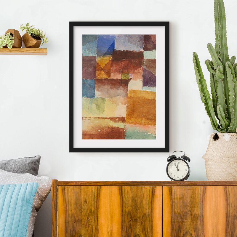 

Póster enmarcado - Paul Klee - In The Wasteland Dimensión LxA: 70cm x 50cm, Marco: Negro