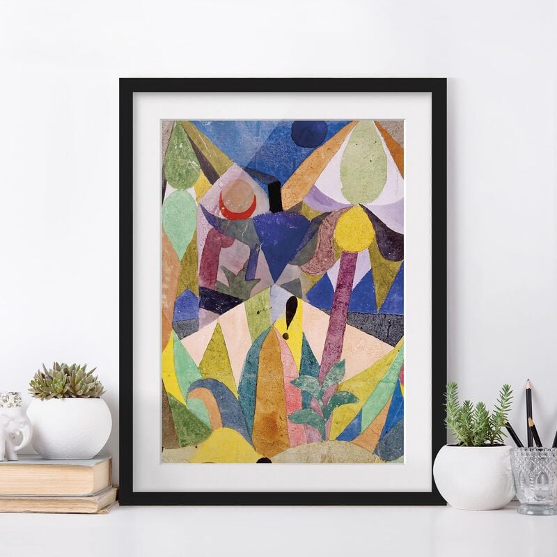 

Póster enmarcado - Paul Klee - Mild Tropical Landscape Dimensión LxA: 70cm x 50cm, Marco: Negro