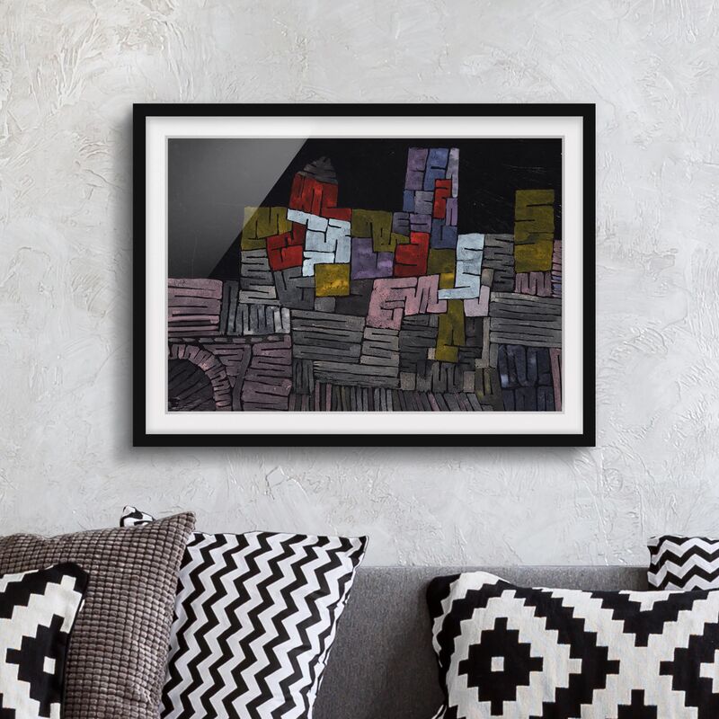 

Póster enmarcado - Paul Klee - Old Walls Dimensión LxA: 18cm x 24cm, Marco: Negro