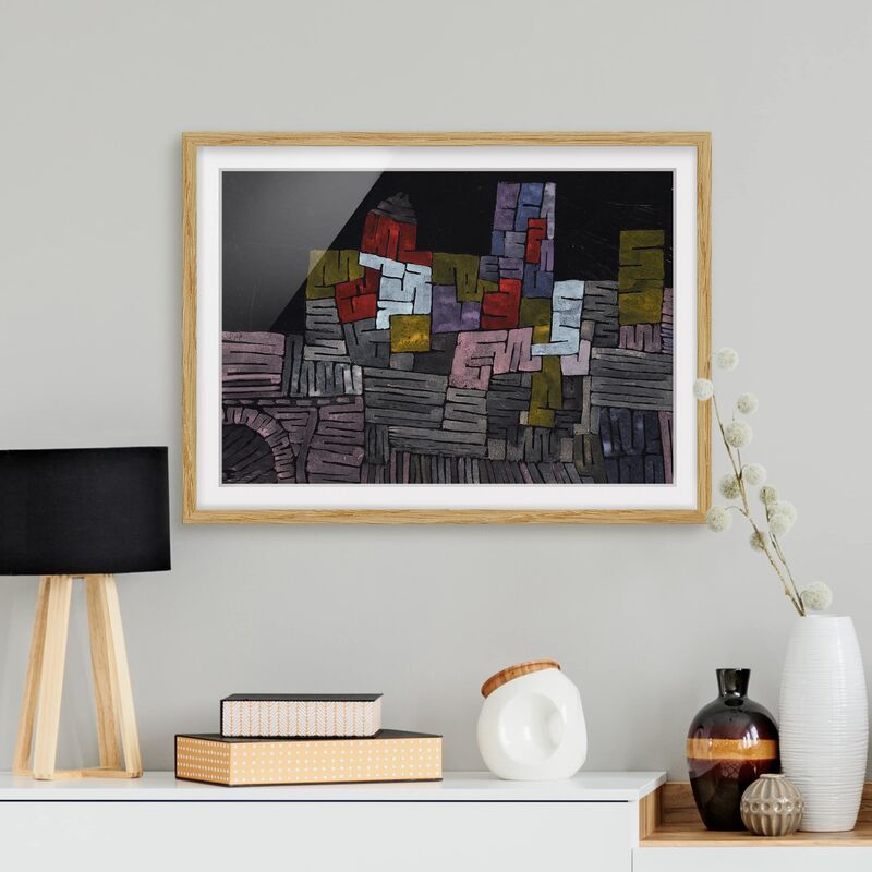 

Póster enmarcado - Paul Klee - Old Walls Dimensión LxA: 50cm x 70cm, Marco: Roble
