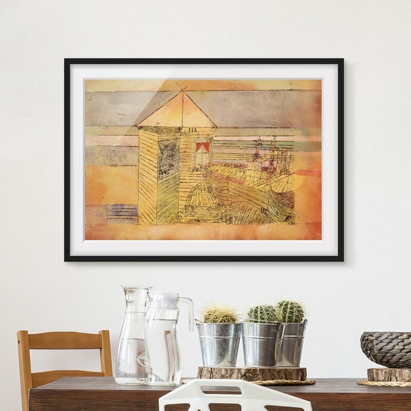 

Póster enmarcado - Paul Klee - Wonderful Landing Dimensión LxA: 70cm x 100cm, Marco: Negro