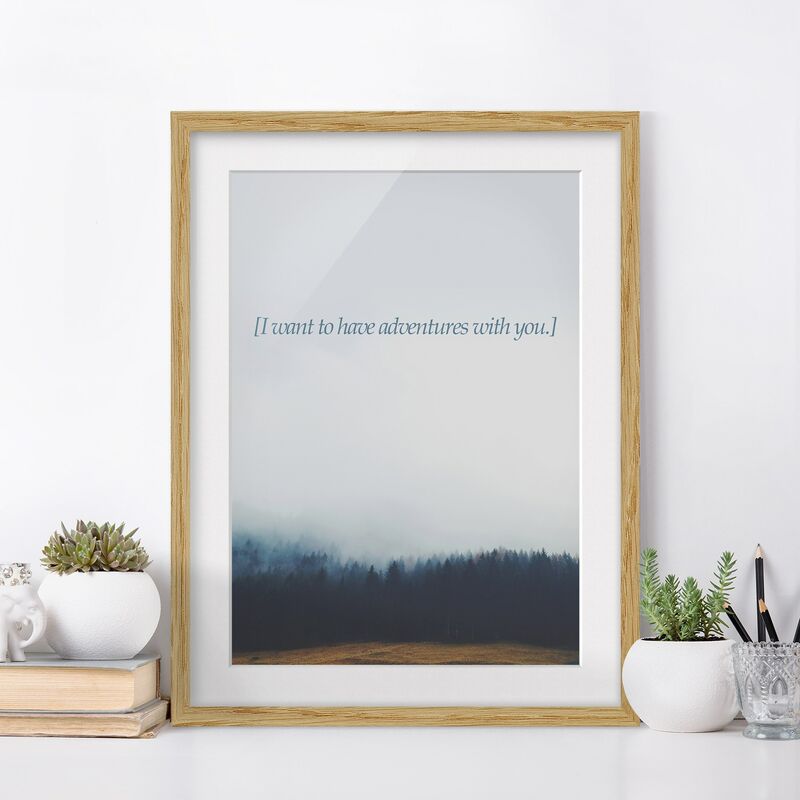 

Póster enmarcado - Paesaggi lirici - Avventura Dimensión LxA: 70cm x 50cm, Marco: Roble