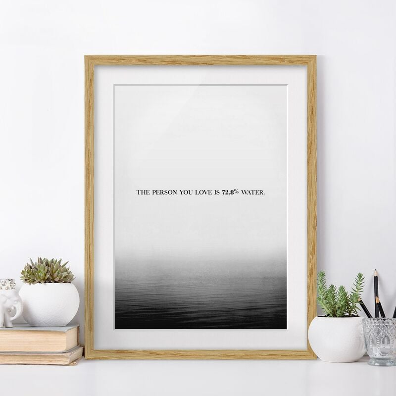 

Póster enmarcado - Paesaggi lirici - Amore Dimensión LxA: 70cm x 50cm, Marco: Roble