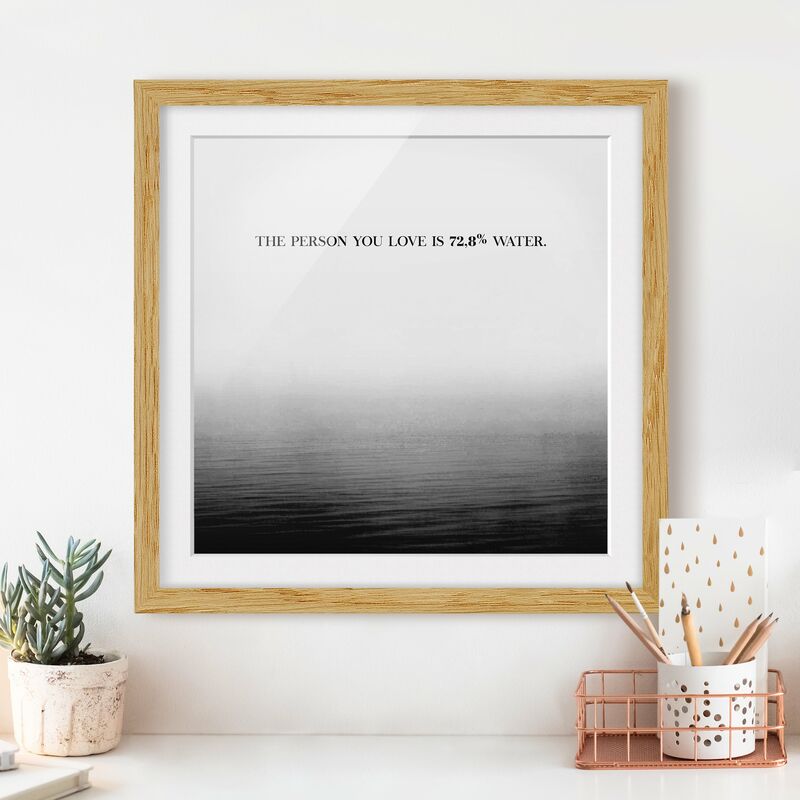 

Póster enmarcado - Paesaggi lirici - Amore Dimensión LxA: 70cm x 70cm, Marco: Roble