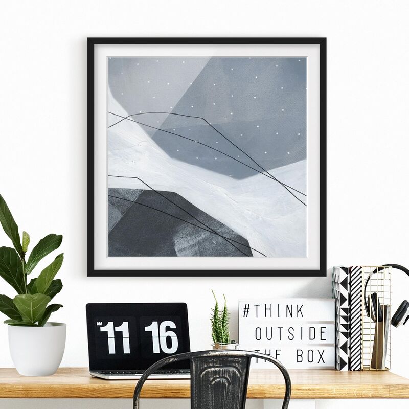 

Póster enmarcado - Points Dialog II Dimensión LxA: 70cm x 70cm, Marco: Negro