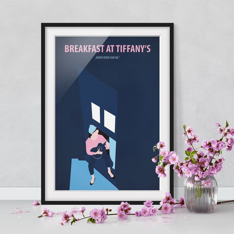 

Póster enmarcado - Poster di film Colazione da Tiffany Dimensión LxA: 70cm x 50cm, Marco: Negro
