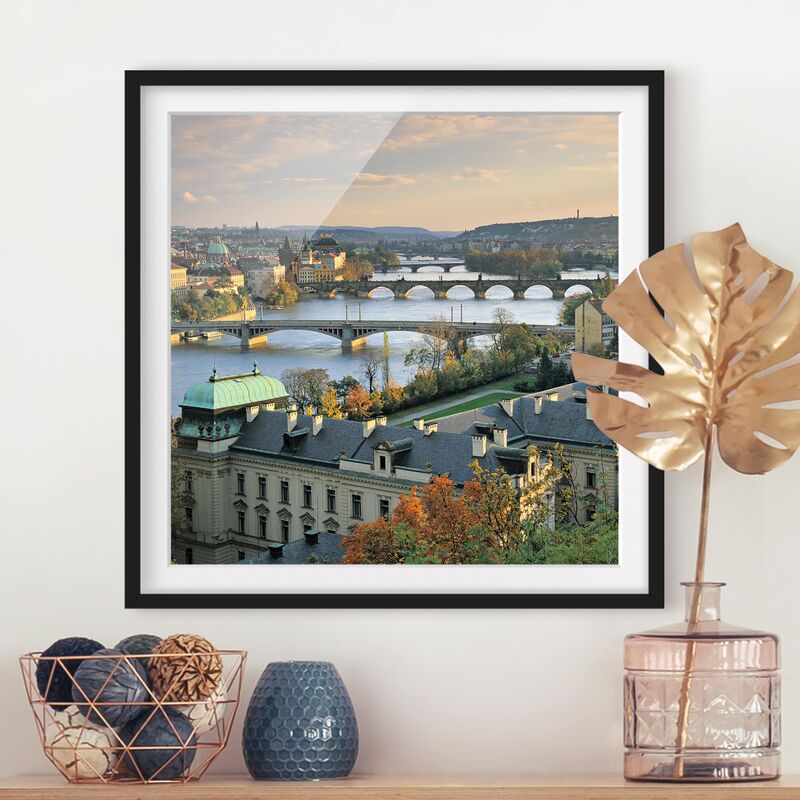 

Póster enmarcado - Prague Dimensión LxA: 50cm x 50cm, Marco: Negro