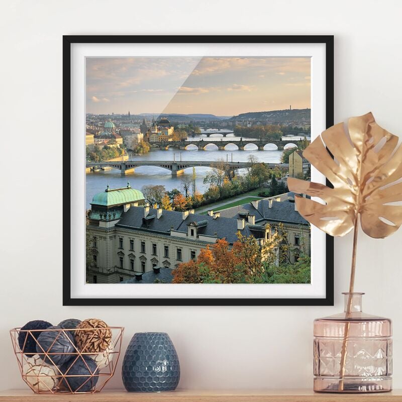 

Póster enmarcado - Prague Dimensión LxA: 20cm x 20cm, Marco: Negro