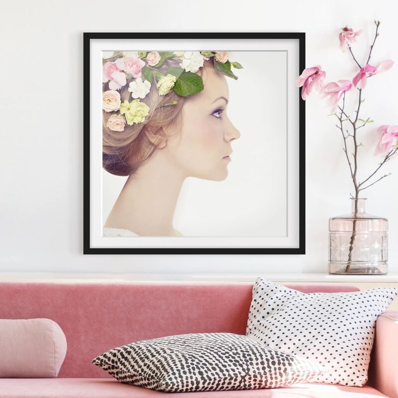 

Póster enmarcado - Princess Rose Red Dimensión LxA: 30cm x 30cm, Marco: Negro