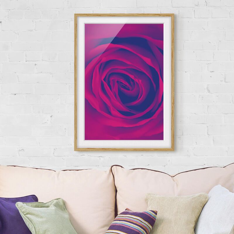 

Póster enmarcado - Purple Breeze Dimensión LxA: 24cm x 18cm, Marco: Roble