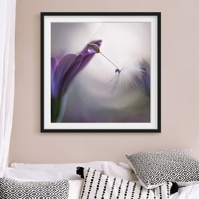 

Póster enmarcado - Purple Rain Dimensión LxA: 30cm x 30cm, Marco: Negro