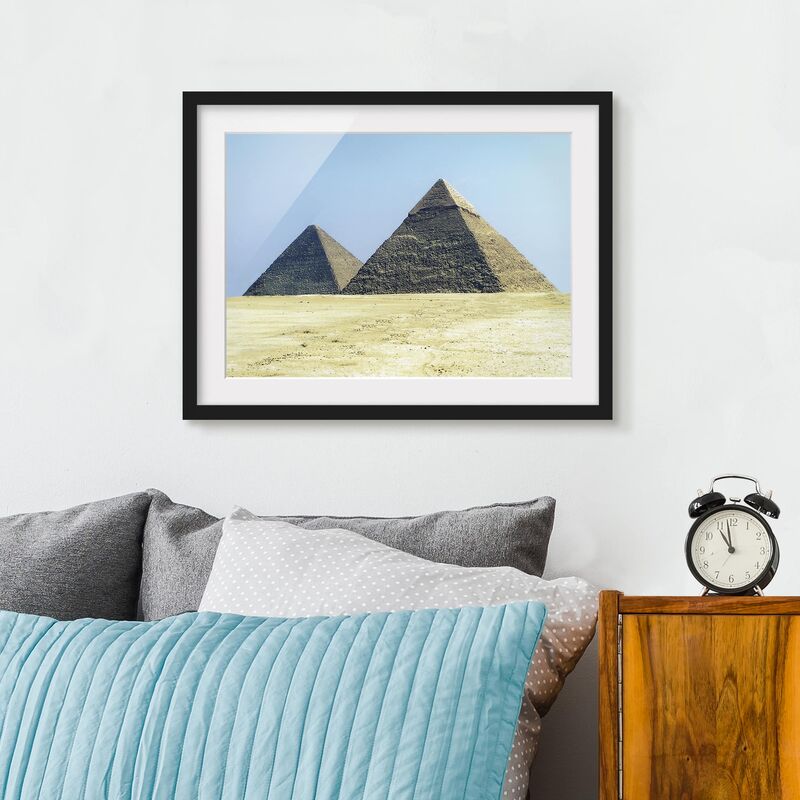 

Póster enmarcado - Pyramids Of Giza Dimensión LxA: 50cm x 70cm, Marco: Negro