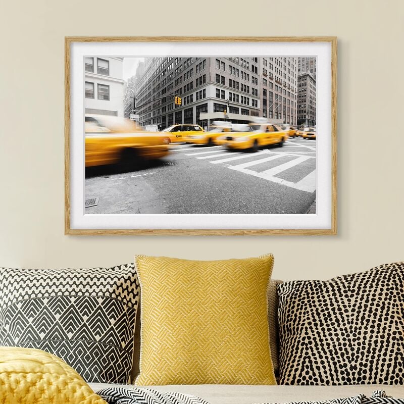 

Póster enmarcado - Rapid New York Dimensión LxA: 50cm x 70cm, Marco: Roble