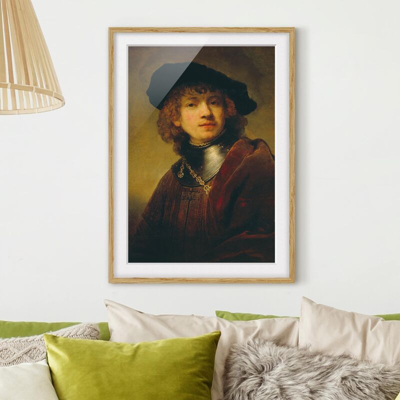 

Póster enmarcado - Rembrandt Van Rijn - Self-Portrait Dimensión LxA: 70cm x 50cm, Marco: Roble