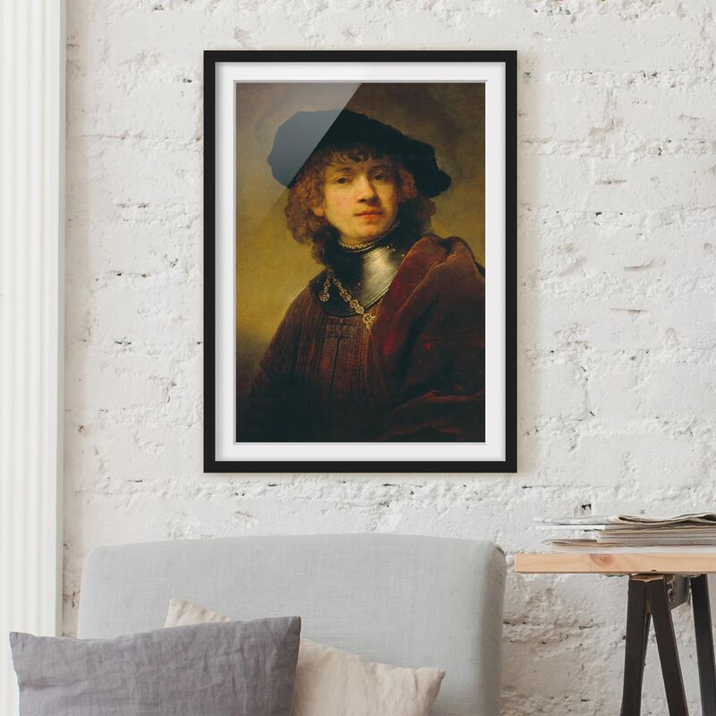 

Póster enmarcado - Rembrandt Van Rijn - Self-Portrait Dimensión LxA: 40cm x 30cm, Marco: Negro