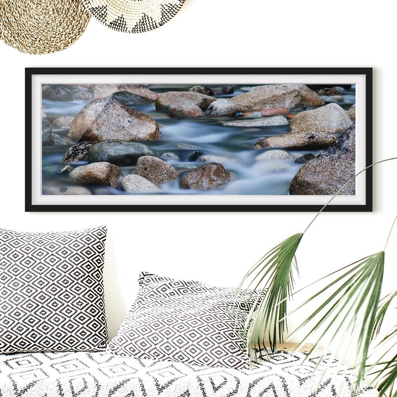 

Póster enmarcado - Fiume In Canada Dimensión LxA: 20cm x 50cm, Marco: Negro