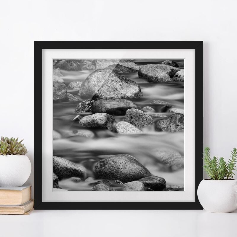 

Póster enmarcado - River In Canada II Dimensión LxA: 20cm x 20cm, Marco: Negro