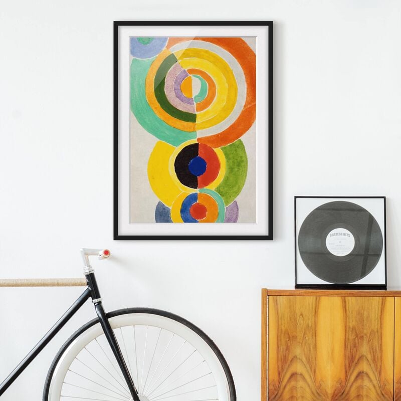 

Póster enmarcado - Robert Delaunay - Rhythm I Dimensión LxA: 100cm x 70cm, Marco: Negro