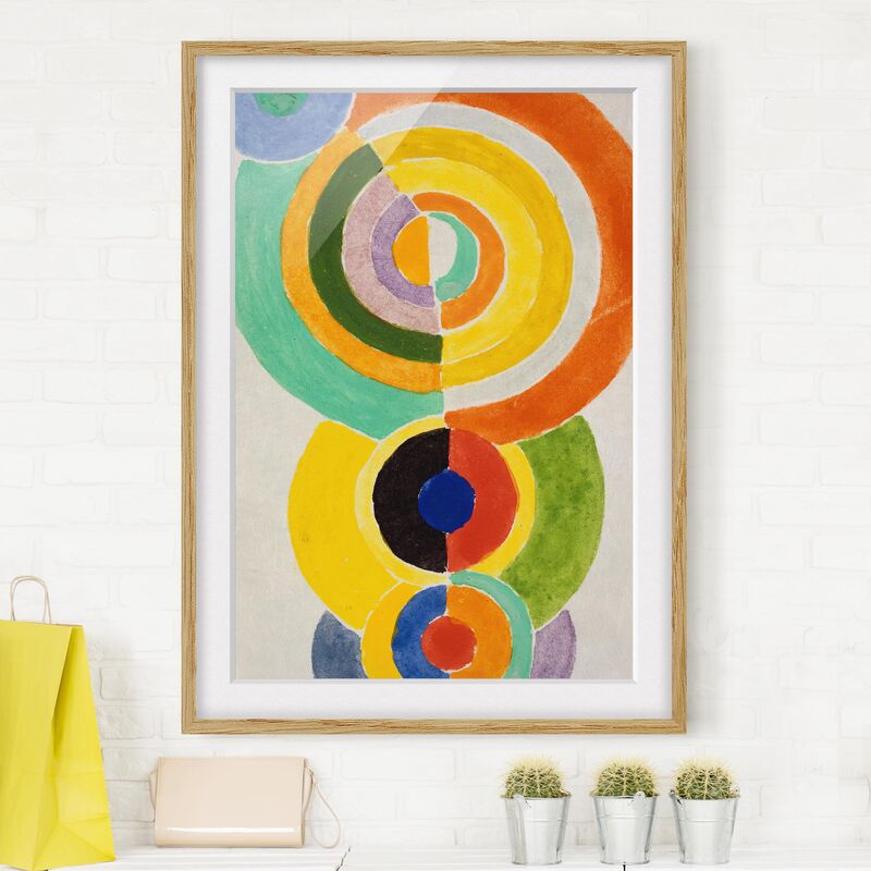 

Póster enmarcado - Robert Delaunay - Rhythm I Dimensión LxA: 40cm x 30cm, Marco: Roble