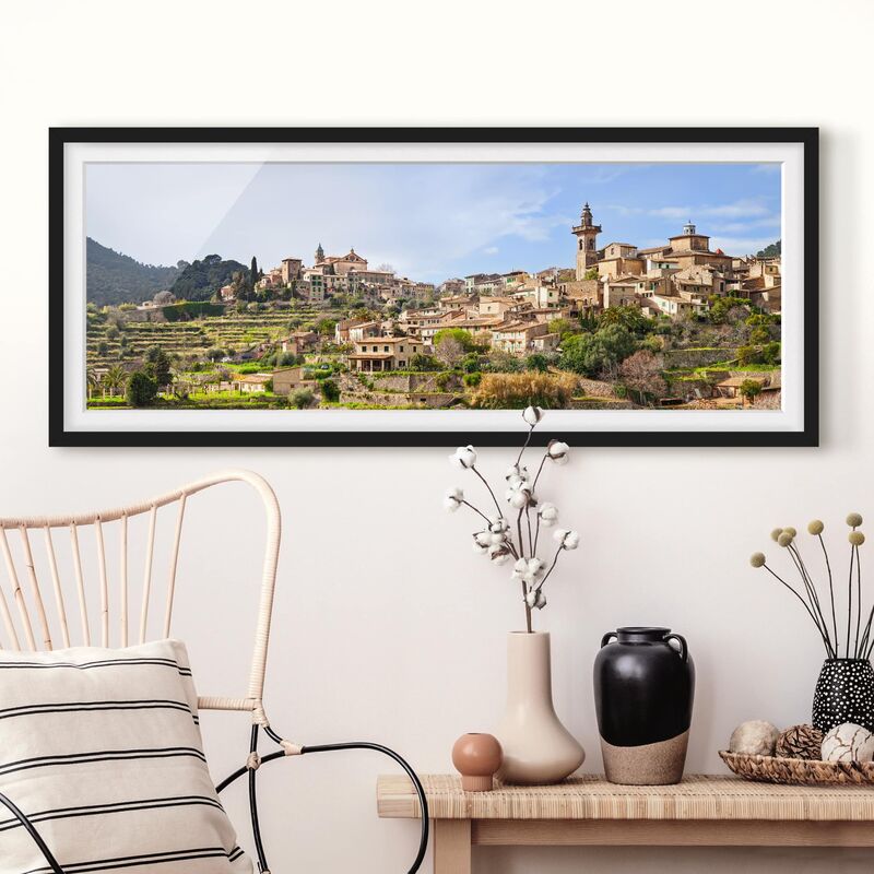

Póster enmarcado - Valldemossa Rural Dimensión LxA: 40cm x 100cm, Marco: Negro