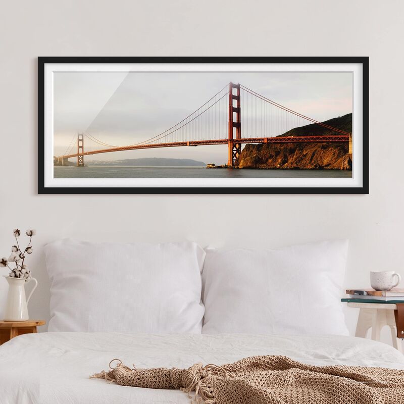 

Póster enmarcado - San Francisco Dimensión LxA: 40cm x 100cm, Marco: Negro