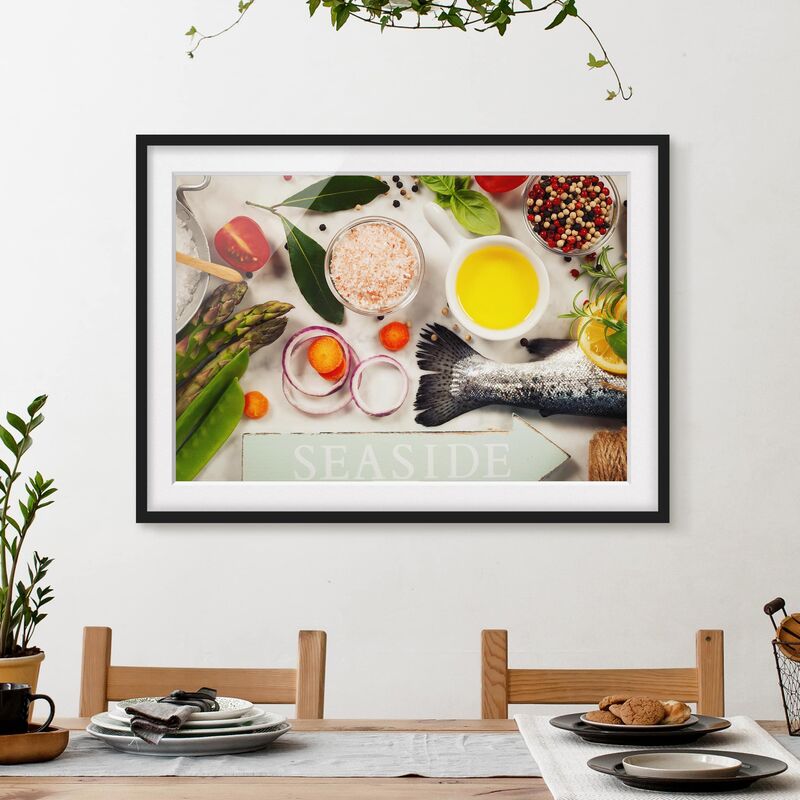 

Póster enmarcado - Seaside Dimensión LxA: 70cm x 100cm, Marco: Negro