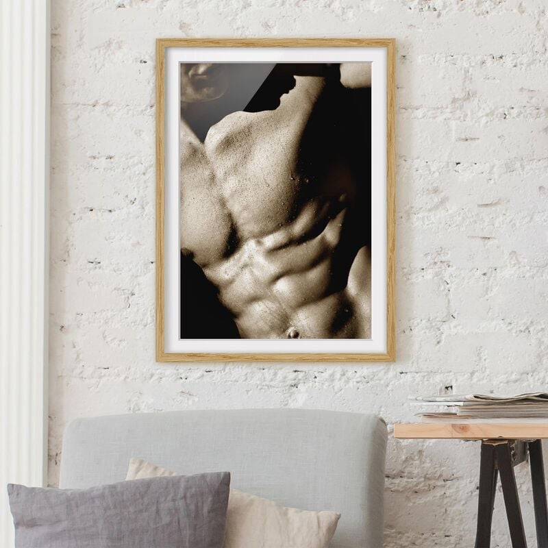 

Póster enmarcado - Sixpack Dimensión LxA: 24cm x 18cm, Marco: Roble