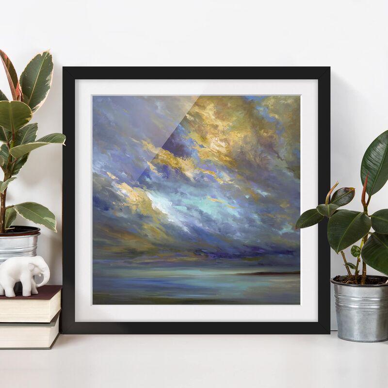 

Póster enmarcado - Sky Over Coast Dimensión LxA: 50cm x 50cm, Marco: Negro