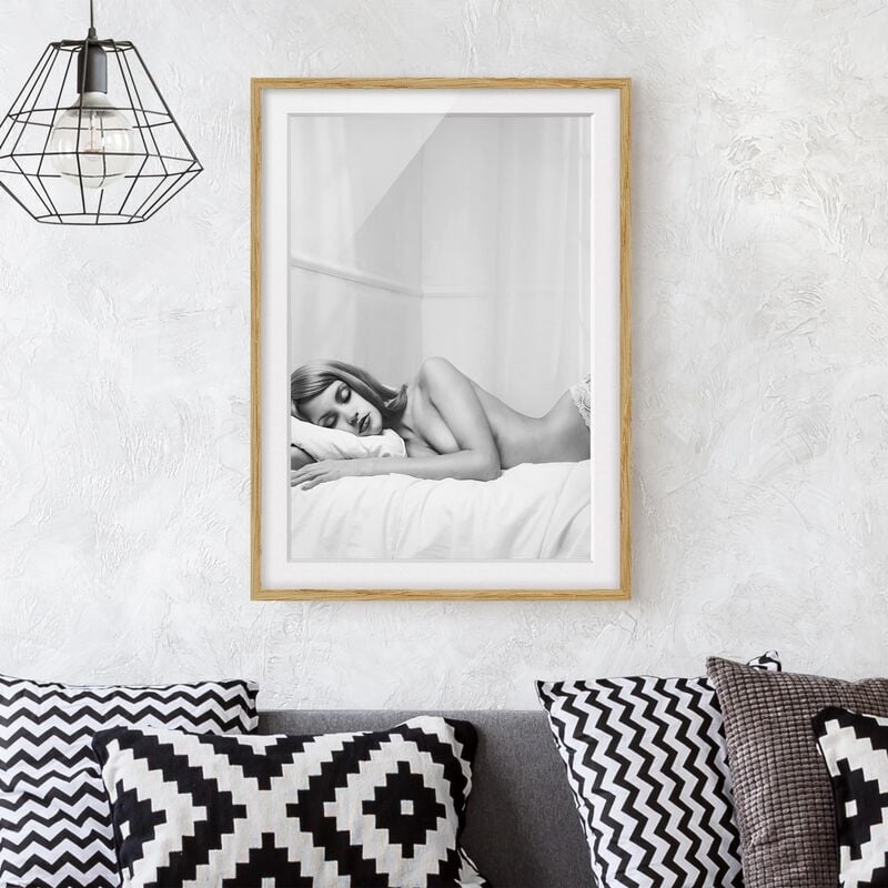 

Póster enmarcado - Sleep Well Ii Dimensión LxA: 100cm x 70cm, Marco: Roble