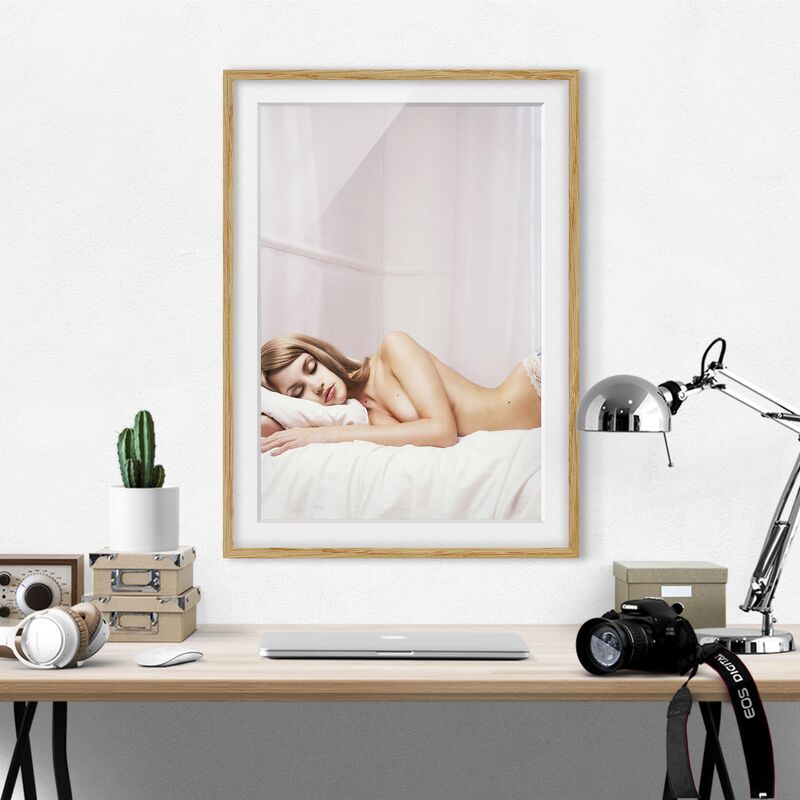 

Póster enmarcado - Sleep Well Dimensión LxA: 70cm x 50cm, Marco: Roble
