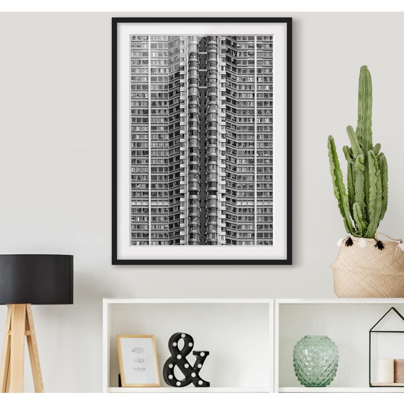 

Póster enmarcado - Skyscraper Dimensión LxA: 100cm x 70cm, Marco: Negro