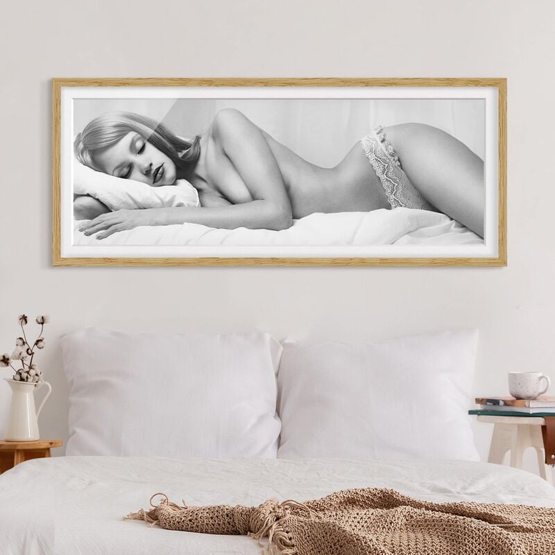 

Póster enmarcado - Sleep Well Ii Dimensión LxA: 40cm x 100cm, Marco: Roble