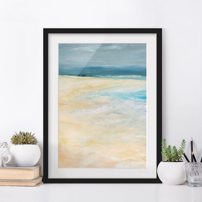 

Póster enmarcado - Tempesta Sul Mare I Dimensión LxA: 55cm x 40cm, Marco: Negro
